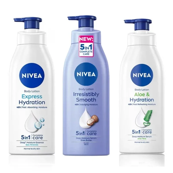 NIVEA Body Milk, Lotion Moisturizer, with Deep Moisture Serum